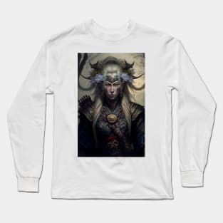 Anime Samurai Elf Girl Long Sleeve T-Shirt